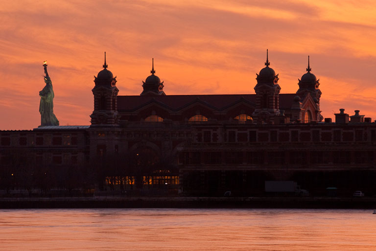 LSP Field Trip Ellis Island Silhouette